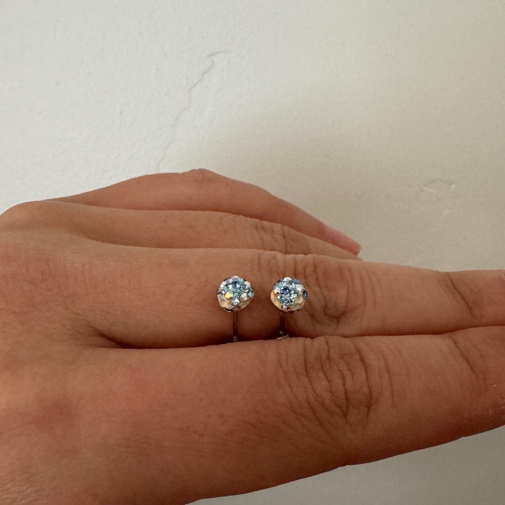 14K gold Earrings with some missing diamonds
